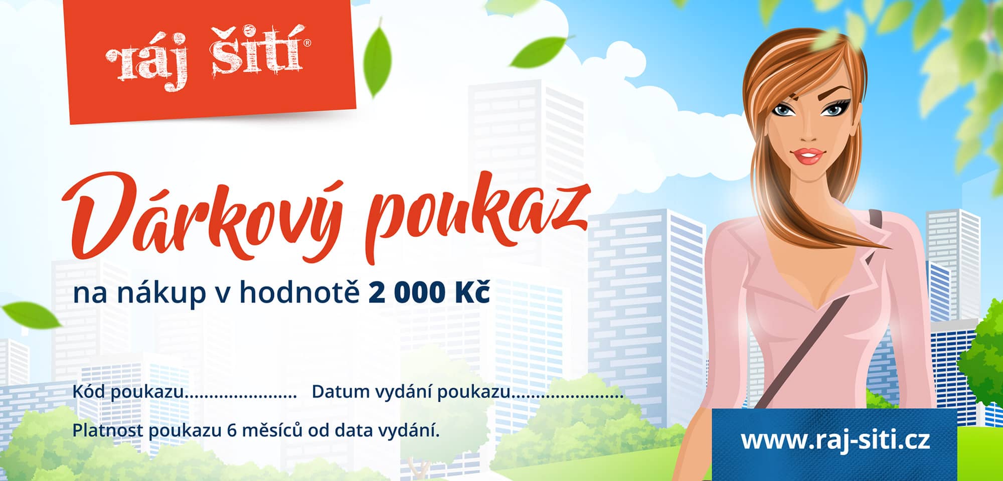 Darkový poukaz na nákup šicího stroje