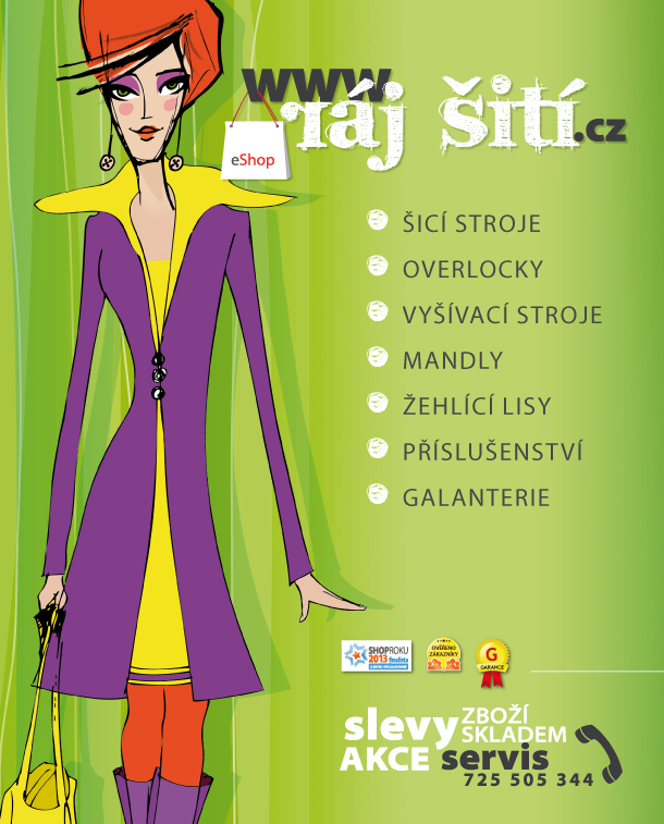 Ráj šití - specialista na šicí stroje v dubnovém čísle Burdy