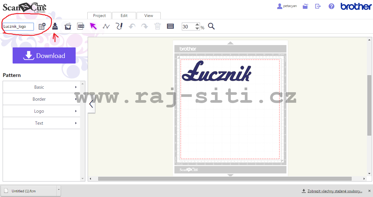 ukládání projektu ukládání projektu