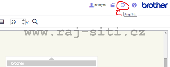 odhlášení odhlášení