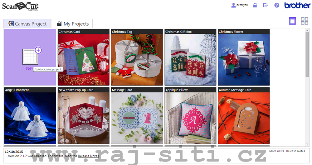 úvodní stránka po přihlášení úvodní stránka po přihlášení