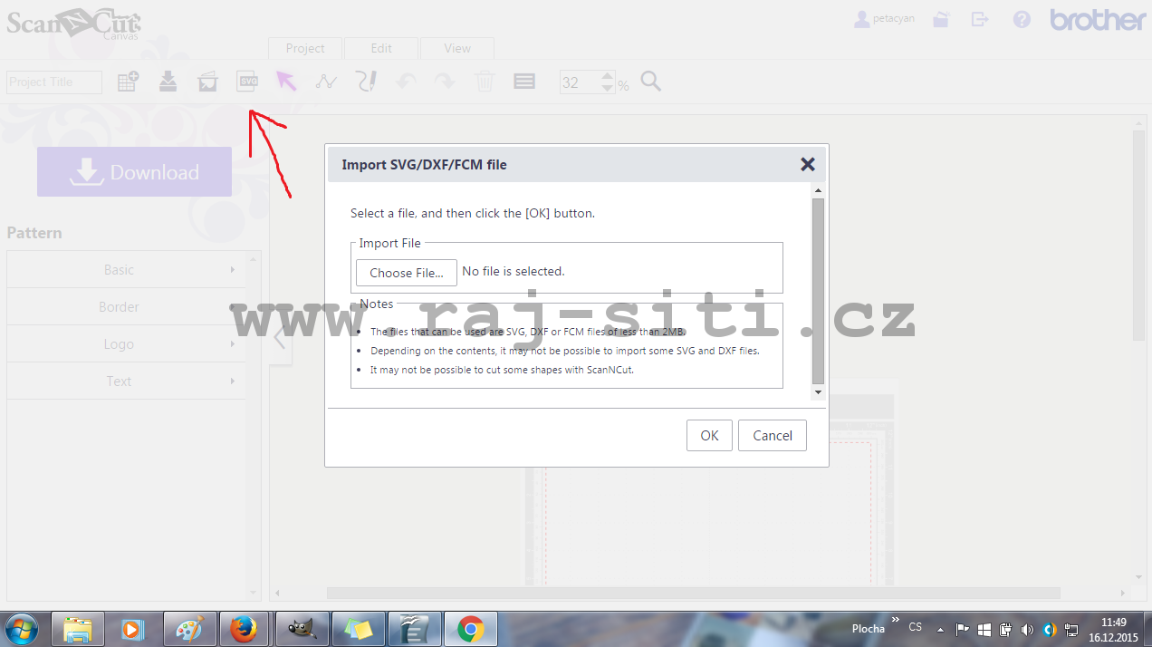 importování svg souboru importování svg souboru