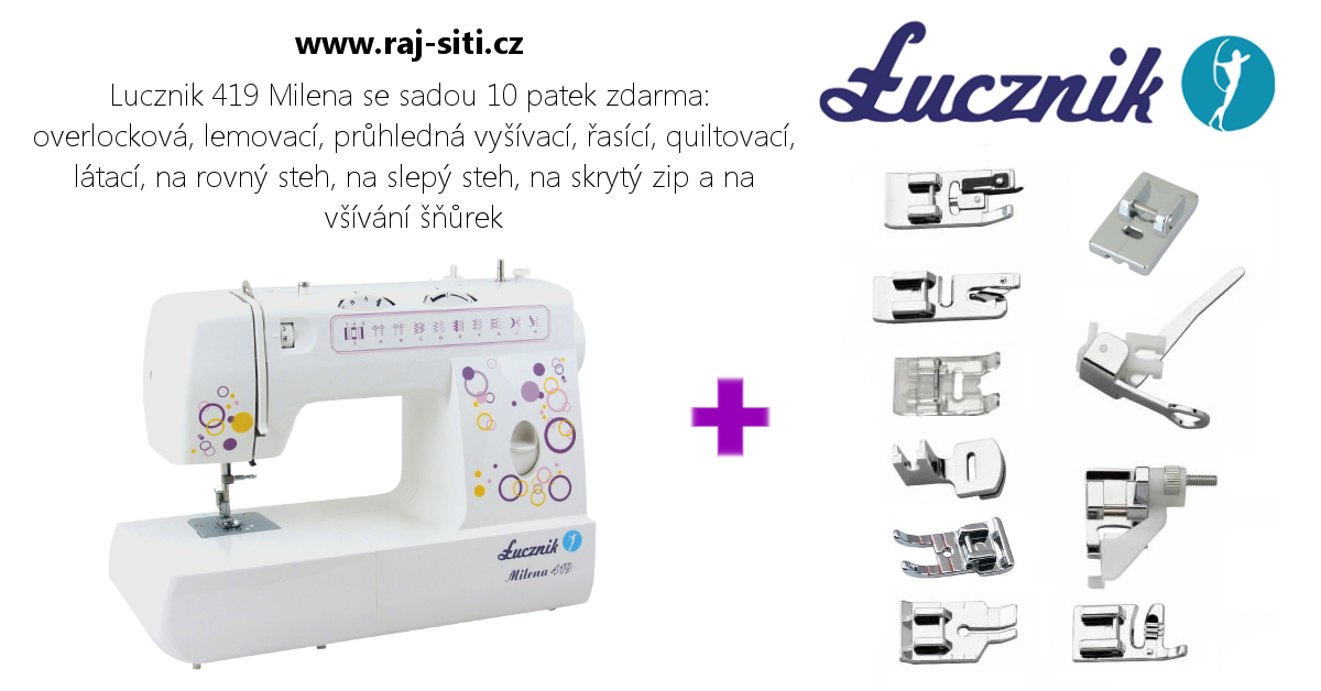 Lucznik 419 Milena + sada 10 patek Lucznik 419 Milena + sada 10 patek