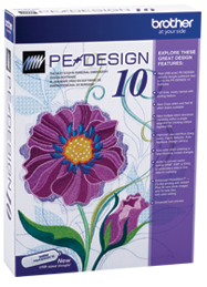 Software na tvorbu výšivek Brother PE - Design 10