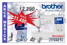 Šicí stroj Brother NV 55 Fashion Edition za akční cenu Šicí stroj Brother NV 55 Fashion Edition za akční cenu