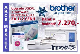Vyšívací stroj Brother V3 s set plus software za poloviční cenu Vyšívací stroj Brother V3 s set plus software za poloviční cenu