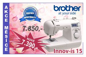 Šicí stroj Brother NV 15 za výhodnou akční cenu