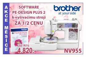 Vyšívací stroj Brother NV 955 se softwarem PE-Design Plus 2