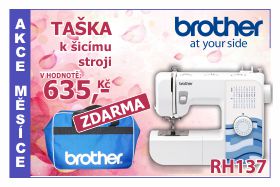 Šicí stroj Brother RH 137 s taškou na šicí stroj zdarma