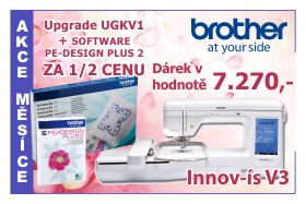 Vyšívací stroj Brother V3 ve výhodné akci