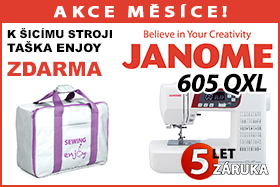 Šicí stroj Janome 605 QXL s taškou zdarma