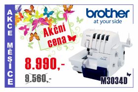 Overlock Brother M3034D za akční cenu