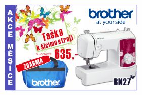 Šicí stroj Brother BN 27 s taškou BLUE BAG ZDARMA