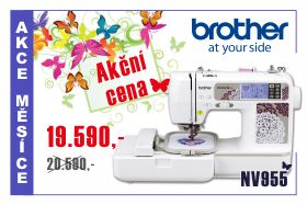 Šicí a vyšívací stroj Brother NV 955 v akční ceně