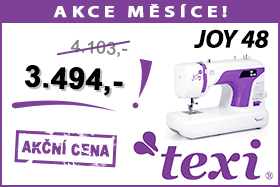 Šicí stroj Texi Joy 48 za akční cenu Šicí stroj Texi Joy 48 za akční cenu