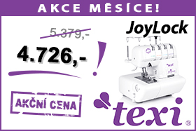 Overlock Texi Joylock 2/4 za akční cenu Overlock Texi Joylock 2/4 za akční cenu