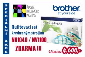 Šicí stroj Brother NV 1040 s quiltovacím setem zdarma