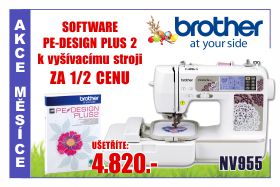Šicí a vyšívací stroj Brother NV 955 v akční ceně