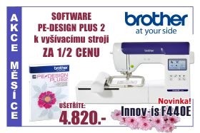 Vyšívací stroj Brother F 440 e se softwarem za poloviční cenu