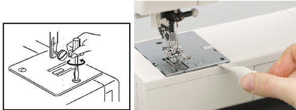 Odmontování a čištění pod stehovou deskou
