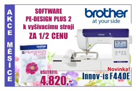 Vyšívací stroj Brother F 440 e se softwarem za poloviční cenu