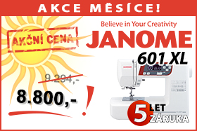 Šicí stroj Janome 601 TX za akční cenu Šicí stroj Janome 601 TX za akční cenu
