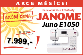Šicí stroj Janome Juno E 1050 za akční cenu Šicí stroj Janome Juno E 1050 za akční cenu