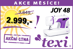 Šicí stroj Texi Joy 48 za akční cenu Šicí stroj Texi Joy 48 za akční cenu