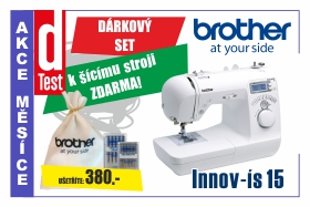 Šicí stroj Brother NV 15 s honosnými dárky
