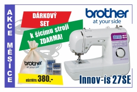 Šicí stroj Brother NV 27 SE s honosnými dárky