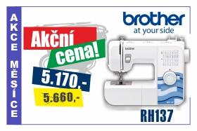 Šicí stroj Brother RH 137 za výhodnou akční cenu
