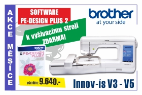 Vyšívací stroj Brother V3 a V5 se softwarem zdarma