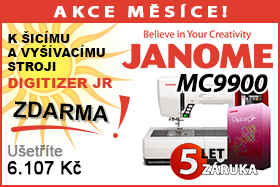 Šicí a vyšívací stroj Janome MC 9900 se softwarem zdarma Šicí a vyšívací stroj Janome MC 9900 se softwarem zdarma