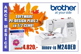 Vyšívací stroj Brother M240ED se softwarem za poloviční cenu
