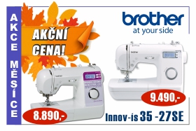 Šicí stroj Brother NV 27 SE za akční cenu Šicí stroj Brother NV 27 SE a NV 35 za výhodné akční ceny