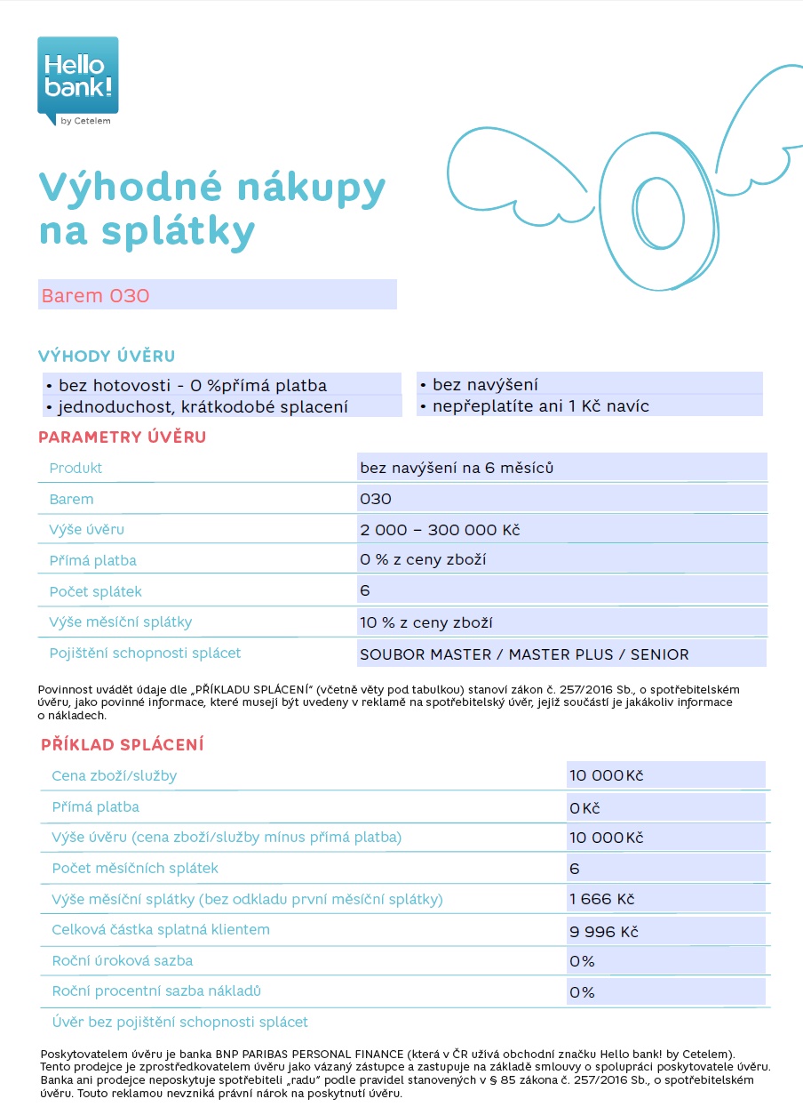 Úvěr bez navýšení - Hello bank!