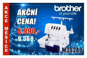 Overlock Brother M3034D za výhodnou akční cenu