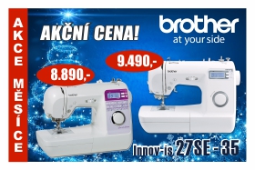 Šicí stroj Brother NV 27 SE za akční cenu Šicí stroj Brother NV 27 SE a NV 35 za výhodné akční ceny