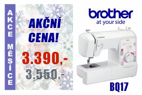 Šicí stroje Brother BQ 17 za výhodnou akční cenu