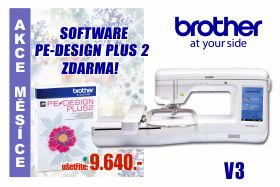Vyšívací stroj Brother V3 a V5 a V7 s softwarem ZDARMA