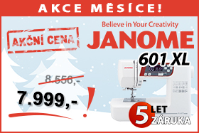 Šicí stroj Janome 601 XL za zvýhodněnou akční cenu