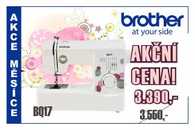Šicí stroje Brother BQ 17 za výhodnou akční cenu