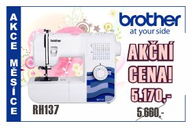 Šicí stroj Brother RH 137 za zvýhodněnou akční cenu