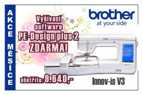 Vyšívací stroj Brother V3 a V5 a V7 s softwarem ZDARMA