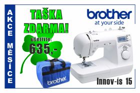 Šicí stroj Brother NV 15 s taškou ZDARMA