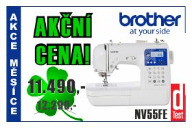 Šicí stroj Brother NV 55 FE za zvýhodněnou akční cenu
