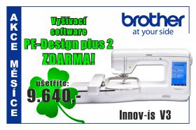 Vyšívací stroj Brother V3 Vyšívací stroj Brother V3 s softwarem ZDARMA