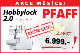 Overlock Pfaff Hobbylock 2.0 za zvýhodněnou akční cenu Overlock Pfaff Hobbylock 2.0 za zvýhodněnou akční cenu
