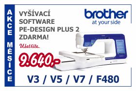 Vyšívací software zdarma k uvedeným strojům Brother