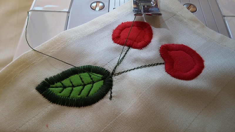 Doladění aplikace rovným stehem